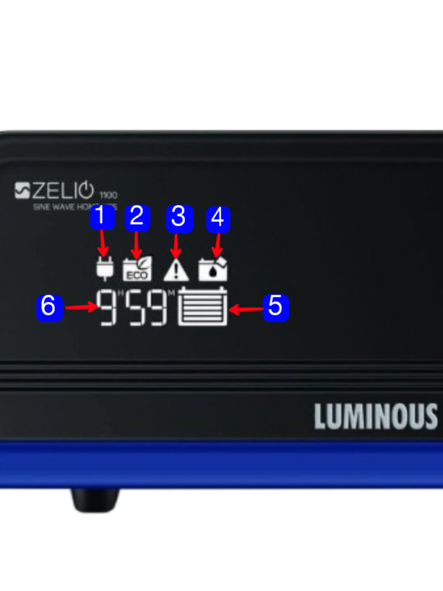 Luminous Zelio Inverter indicators