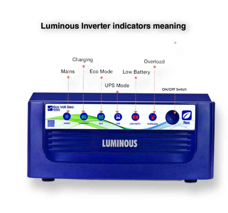 luminous inverter indicators meaning